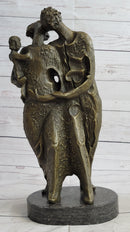 Salvador Dali Abstract Couple with Baby Modern Art Bronze Sculpture Statue Decor