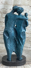 SALVADOR DALI HOMMAGE - BRONZE SCULPTURE - THE FAMILY- 100 % BRONZE STATUE GREEN