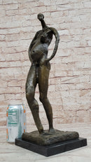 Pregnant Female Abstract Surreal Bronze Figure Statue Sculpture Salvador Dali 16" x 6"