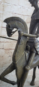 Salvador Dali ''Don Quixote'' On Horse Bronze Sculpture Statue Mythical Figure Art