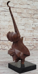 Hot Cast Home Office Window Decor Decoration Bronze Sculpture Guitar Player Dali