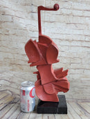 Red Cello Bronze Metal Sculpture Statue Figure Collectible Musician Musical Instrument Decor Dali