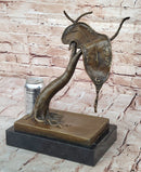 Persistence of Memory Bronze Sculpture – Melting Clock on Tree After Salvador Dali