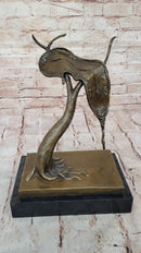 Persistence of Memory Bronze Sculpture – Melting Clock on Tree After Salvador Dali