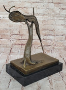 Persistence of Memory Bronze Sculpture – Melting Clock on Tree After Salvador Dali