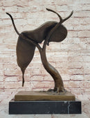 Persistence of Memory Bronze Sculpture – Melting Clock on Tree After Salvador Dali