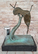 The Persistence of Memory Melting Clock by Salvador Dali Bronze Statue Sculpture Decor
