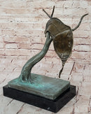 The Persistence of Memory Melting Clock by Salvador Dali Bronze Statue Sculpture Decor