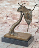 Persistence of Memory Bronze Sculpture – Melting Clock on Tree After Salvador Dali