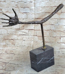 Thin Hand La Main by Alberto Giacometti Bronze Statue Sculpture Figure Brutalism 16" x 18"