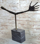 Thin Hand La Main by Alberto Giacometti Bronze Statue Sculpture Figure Brutalism 16" x 18"