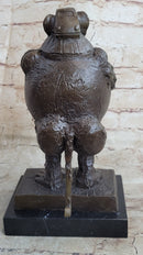 Picasso Abstract Baboon and Baby Monkey Bronze Sculpture Marble Statue Art