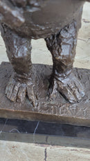 Picasso Abstract Baboon and Baby Monkey Bronze Sculpture Marble Statue Art