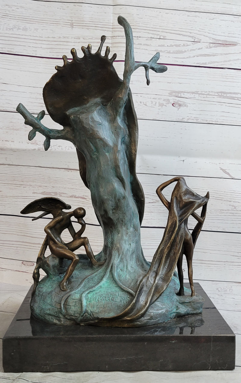 初回限定生産1000枚 Sculpture of Time Salvador Dali Nobility of Time Melting Clock Statue Sculpture Surreali