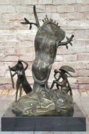 Surreal Melting Clock Bronze – Salvador Dalí Nobility of Time Sculpture