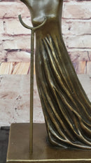 Salvador Dali Alice in Wonderland Bronze Sculpture Statue Surrealism Figure 19" x 8"