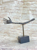 La Main by Alberto Giacometti - Bronze Metal Sculpture on Marble Base