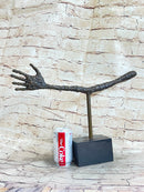 La Main by Alberto Giacometti - Bronze Metal Sculpture on Marble Base