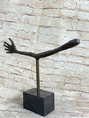 La Main by Alberto Giacometti - Bronze Metal Sculpture on Marble Base