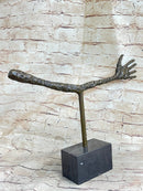 La Main by Alberto Giacometti - Bronze Metal Sculpture on Marble Base