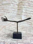 La Main by Alberto Giacometti - Bronze Metal Sculpture on Marble Base