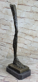 Leg by Alberto Giacometti - Bronze Metal Sculpture Statue on Marble Base