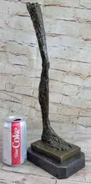 Leg by Alberto Giacometti - Bronze Metal Sculpture Statue on Marble Base