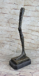 Leg by Alberto Giacometti - Bronze Metal Sculpture Statue on Marble Base