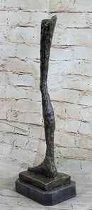 Leg by Alberto Giacometti - Bronze Metal Sculpture Statue on Marble Base