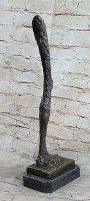 Leg by Alberto Giacometti - Bronze Metal Sculpture Statue on Marble Base