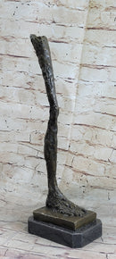 Leg by Alberto Giacometti - Bronze Metal Sculpture Statue on Marble Base