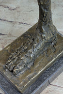 Leg by Alberto Giacometti - Bronze Metal Sculpture Statue on Marble Base