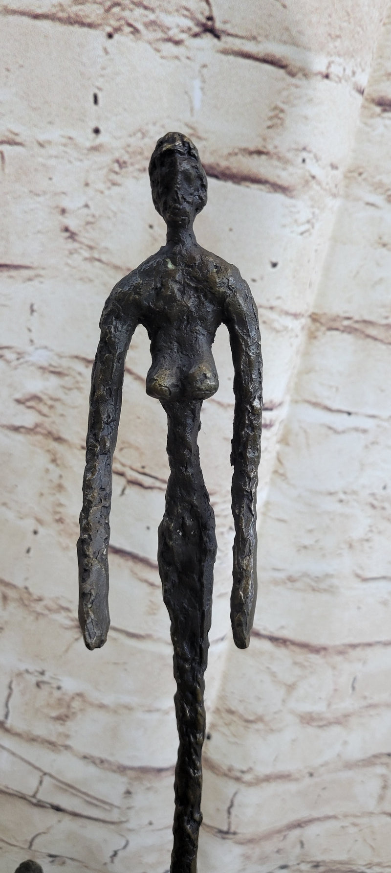 Le Chariot by Alberto Giacometti - Surrealist Bronze Sculpture on Marble Base