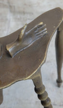 Disembodied Head Floating Over Table - Scary Surrealist Bronze Sculpture by Dali