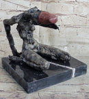 Grotesque Evil Monster Zombie Nude Figure Bronze Sculpture Statue Original Art