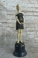 Bronze Sculpture Signed Chiparus Faux Figurine And Pure Statue Figurine Artwork