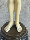 Bronze Sculpture Signed Chiparus Faux Figurine And Pure Statue Figurine Artwork