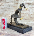 Art Deco Bronze Figurine Clara by Chiparus Statue Sculpture Home Decor Sale Deal