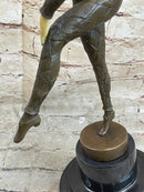 Signed D.H Chiparus Napoleon Dancer Bronze Marble Statue Sculpture Figurine Deco