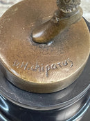 Signed D.H Chiparus Napoleon Dancer Bronze Marble Statue Sculpture Figurine Deco