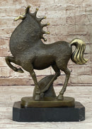 Abstract Surreal Horse Bronze Figure Statue Sculpture Original Art by Milo