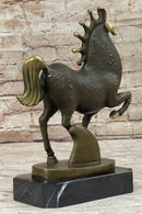 Abstract Surreal Horse Bronze Figure Statue Sculpture Original Art by Milo