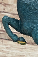 Abstract Modern Artwork Tang Horse Bronze Sculpture Marble Base Figurine Figure