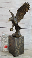 Hand Made American Bald Eagle by Milo Bookend Book End Museum Quality Bronze