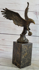 Hand Made American Bald Eagle by Milo Bookend Book End Museum Quality Bronze