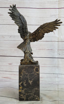 Hand Made American Bald Eagle by Milo Bookend Book End Museum Quality Bronze