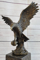 Hand Made American Bald Eagle by Milo Bookend Book End Museum Quality Bronze
