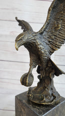Hand Made American Bald Eagle by Milo Bookend Book End Museum Quality Bronze