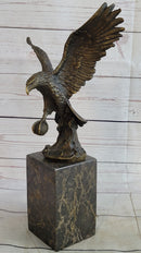 Hand Made American Bald Eagle by Milo Bookend Book End Museum Quality Bronze