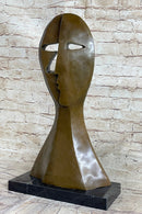 Picasso Cubism Two Faces Mask Bust Sculpture Statue Modern Art Decor Marble Base
